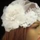 Juliet Cap Veil Bridal Vintage Inspired Scallopped Edge Lace Wedding Accessories  Headpiece