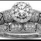 FINE JEWELRY 1 CT. T.W. Certified Diamond Art Deco Bridal Ring Set