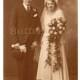 Art Deco Wedding Photograph,Sepia Toned, English 1920's