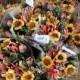 12 Bouquets Sunflower Yellow Pink Dried Floral Wholesale Arrangement Crafts DIY Paper Grass Botanical Shabby Cottage Wedding Supplies