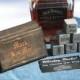 Cool Men's Wedding Idea, 6 engraved whiskey stones in a Personalized Wood Box, Great present for Groomsmen and the Best Man, made in the USA