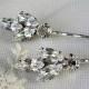 Bridal crystal hair pin,  vintage style, wedding hair  ACCESSORIES, Rhinestone head piece  set of 2