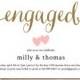 Engagement party invitation / Engagement Party Invite / Engagement Dinner / Couples Shower / DIY Printable