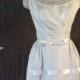 1960's Dress Emma Domb Cream Organza and Satin Mad Men Audrey Hepburn Wedding Dress xtra Small