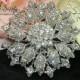 Rhinestone Brooch - Wedding Jewelry - Wedding Brooch Pin Accessories - Crystal Brooch Bouquet - Bridal Brooch Sash Pin 50mm 253198