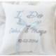 Wedding ring pillow , ring beare pillow, something blue ,  ring pillow  , personalized wedding pillow (R35)