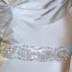 Blue Rhinestone and Swarovski Crystal Wedding Bridal Sash, Bridal Sash, Crystal Sash, Bridesmaid Sash, Wedding Dress Sash