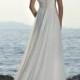 New Halter Straps Handmade Flower Chiffon Beach White Greece Style Wedding White