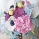 This Wedding Bouquet Is Made Out Of Felt Flowers - Learn How!