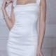 Fitted style short wedding dress M36