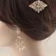 Rose gold Bridal hair comb-Vintage inspired swarovski crystals bridal hair comb-Vintage wedding-Gatsby hair comb-Bridal headpiece