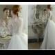 Elegant 2015 Atelier Aimee Long Sleeve Wedding Dresses Sequins Sheer Lace Appliques Ball Gown Bodice Tulle Sweep Train Bridal Dresses Ball, $115.3 