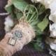 Jewel Encrusted Wedding Bouquet Photo Charm
