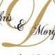 Custom Monogram- High resolution DIGITAL jpg -Large 22" Tall x 22" - Create your Monogram for aisle runners Wedding Decor!