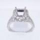 14K White Gold Diamond Halo Engagement Ring - SJ2000PHERDR