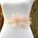 Blush Pink Organza Bridal Sash, Blush Organza Wedding Belt, Blush Bridal Belt