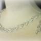 Authentic Crystal Rhinestone Trim, Rhinestone Applique, Bridal Applique, Wedding Applique, Sash Applique, Bouquet Wrap, DIY Wedding CR-045