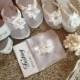Beach Wedding Bridesmaid Bouquets - 1 Seashells and Starfish and Pearls Ball