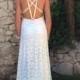 Hot Sexy Backless Very Low Open Back Lace Wedding Dress Bridal Halter Beach Wedding Gown Romantic Country Wedding Dresses: JULIA Custom Size