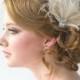 Wedding Fascinator, Bridal Head Piece, Feather Fascinator, Wedding Hair Accessory