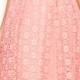 Betsey Johnson Floral-Lace Tea-Length Dress