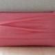 SALE - Pleated Coral Clutch - Salmon Pink Wristlet - Summer wedding Idea