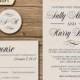 Calligraphy Wedding Invitation Suite, Response Card, Monogram - clasic, calligraphy, elegant, light kraft paper texture or any color - 518