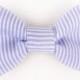 Dog Collar Bow Tie Blue Nautical Stripe collar accessory