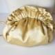 Gold clutch,silk clutch,small purse,light gold clutch,ruffle,shoulder bag,bridesmaid purse,wedding,bridesmaid gift,evening bag,elegant purse