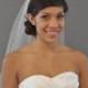 PLAIN ELBOW VEIL 30 Inch 1 Tier in White, Diamond White, or Ivory Tulle, custom handmade bridal wedding veil