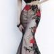 Stylish and stunning Multi-Color Floor-Length Multi Colours Flower Prom Evening Dress