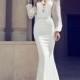 Hot Sale Mild Feminine Long Sleeves Chiffon Wedding Dresses