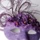 Purple Floral Flurry- Fairy, Mardi Gras, Venetian, Masquerade Mask