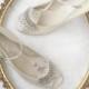 Art Deco Ivory Wedding Shoes