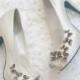 Silver Butterfly Bridal Shoes
