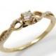 Engagement Ring- Yellow gold & Diamonds (r-13124x). romantic gift