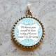 Wedding Bouquet Charm, Memorial Charm, Something Blue, Heaven Quote