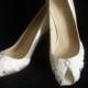 Lace Peep Toe Wedding Shoes and Pumps - Size 8 Last Pair