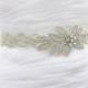 ALEXIS- Vintage Inspired Bridal Beaded Belt, Wedding Rhinestone Sash, Bridal Crystal Belts, Bead Sashes