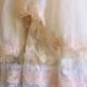 white off white blush pink chiffon tulle organza alencon lace fishtail offbeat bride wedding dress by mermaid miss k