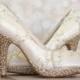 Wedding Shoes -- Ivory Platform Wedding Heels