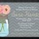 Mason Jar Invitation, Bridal Shower Invitation, Wedding Shower, Mason Jars, Chevron, Chalkboard, invite, Invitation