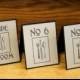 Modern Rustic Kraft Paper  Table Number Cards, Reception Decor, Guest Seating, Guest Tables, Weddings
