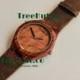 Personalized Minimalist Engraved Wooden Watch, Mens watch, Groomsmen gift, Wood Watch Bamboo Watch HUT-XXX