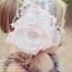 Baby Headband-Vintage Couture Headband-Headband-Baby Girl-Wedding-Flower Girl Headband-Couture Baby Headband-Photo Prop