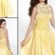 Yellow 2015 Tarik Ediz Short Prom Dresses With Lace Wrap A-Line Sweetheart Homecoming Party Ball Gowns Special Occasion Dresses Online with $95.15/Piece on Hjklp88's Store 