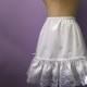 Fancy White Lace  Petticoat,  custom made to your size and length