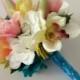 Tropical Wedding Bouquet, Lily Bouquet, Beach Wedding, Destination Wedding Flowers, Rainbow Wedding Flowers, Cymbidium Orchid Bouquet