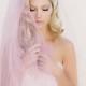 Simple Wedding Veil, Single Layer Bridal Veil, Double Layer Veil, Tulle Wedding Veil, Cathedral Blush Veil, Style: Little Something #0802