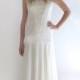 lace wedding dress-wedding dress /lace fishtail wedding dress/ mermaid style wedding dress custom size : GRACE Lace Flapper Dress